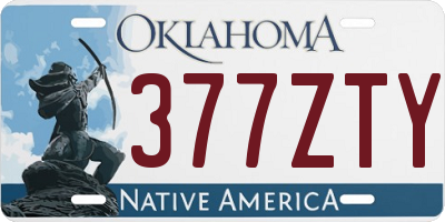 OK license plate 377ZTY