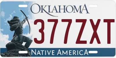 OK license plate 377ZXT