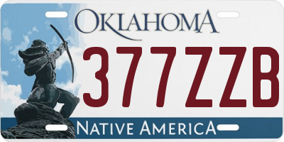 OK license plate 377ZZB