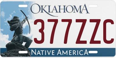 OK license plate 377ZZC