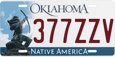 OK license plate 377ZZV