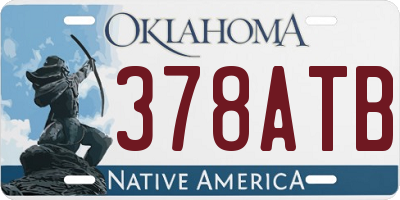 OK license plate 378ATB