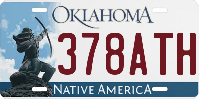 OK license plate 378ATH