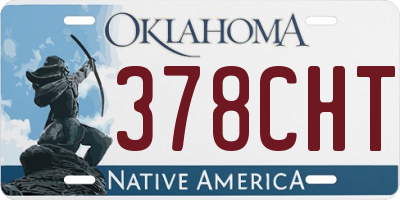 OK license plate 378CHT
