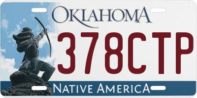 OK license plate 378CTP