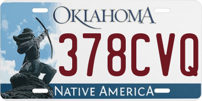 OK license plate 378CVQ
