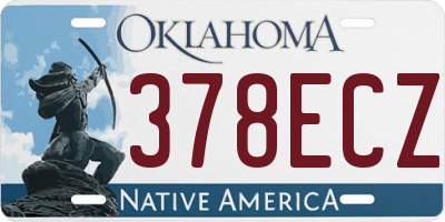 OK license plate 378ECZ
