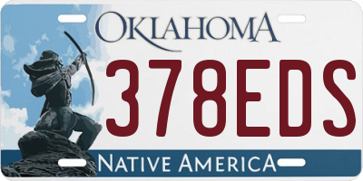 OK license plate 378EDS