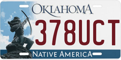OK license plate 378UCT