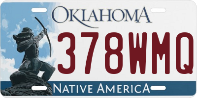OK license plate 378WMQ