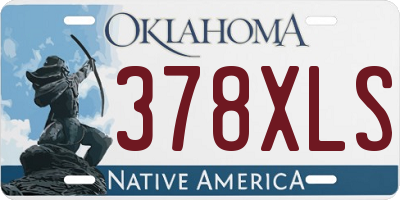 OK license plate 378XLS