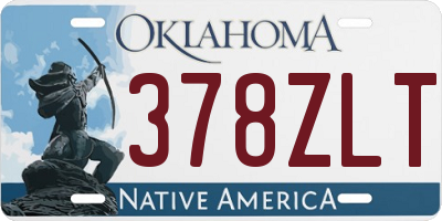 OK license plate 378ZLT