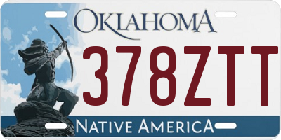 OK license plate 378ZTT