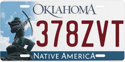 OK license plate 378ZVT