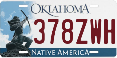 OK license plate 378ZWH