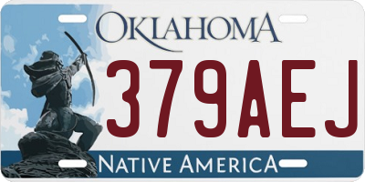 OK license plate 379AEJ