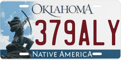 OK license plate 379ALY