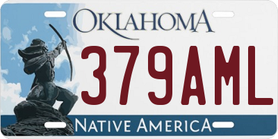 OK license plate 379AML