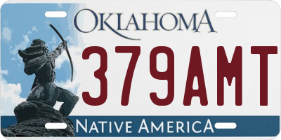 OK license plate 379AMT