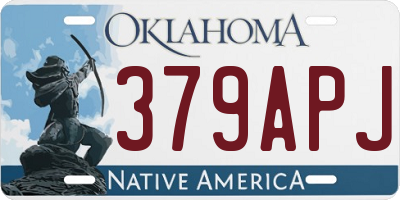 OK license plate 379APJ