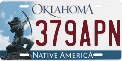 OK license plate 379APN