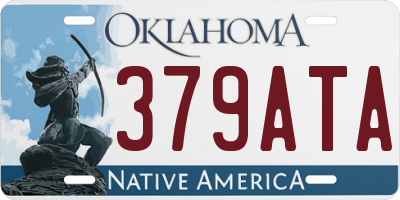 OK license plate 379ATA