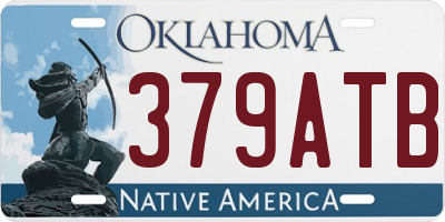 OK license plate 379ATB