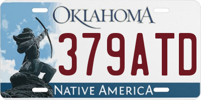 OK license plate 379ATD