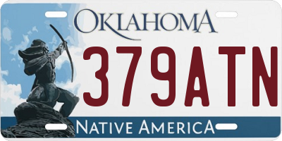 OK license plate 379ATN