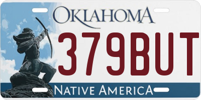 OK license plate 379BUT