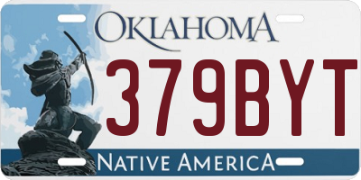 OK license plate 379BYT