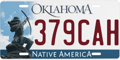 OK license plate 379CAH