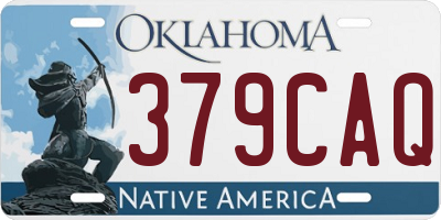 OK license plate 379CAQ