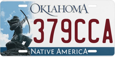 OK license plate 379CCA