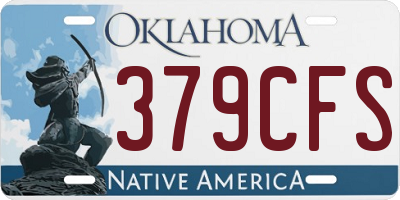 OK license plate 379CFS