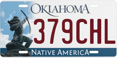 OK license plate 379CHL