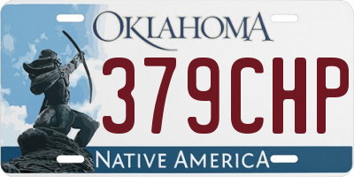 OK license plate 379CHP