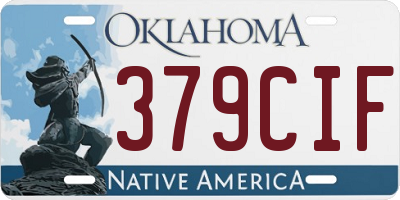 OK license plate 379CIF