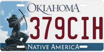 OK license plate 379CIH
