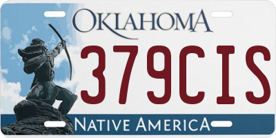 OK license plate 379CIS