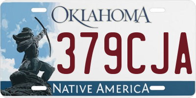 OK license plate 379CJA
