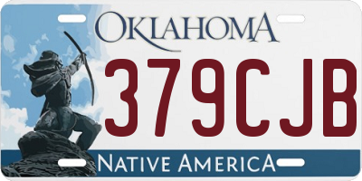 OK license plate 379CJB