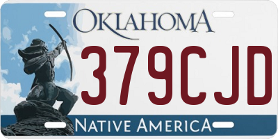 OK license plate 379CJD