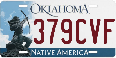 OK license plate 379CVF