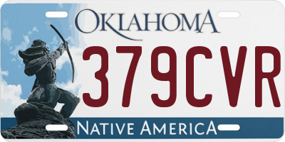 OK license plate 379CVR