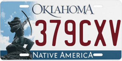 OK license plate 379CXV