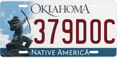 OK license plate 379DOC