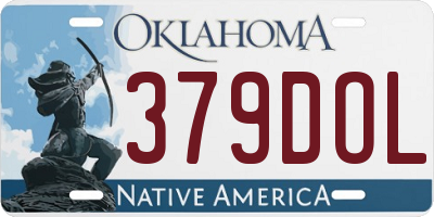 OK license plate 379DOL