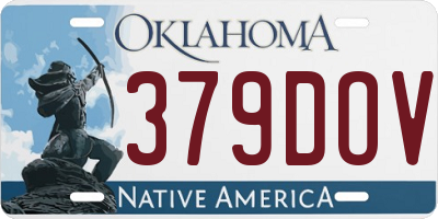 OK license plate 379DOV
