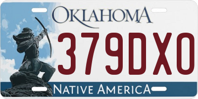 OK license plate 379DXO
